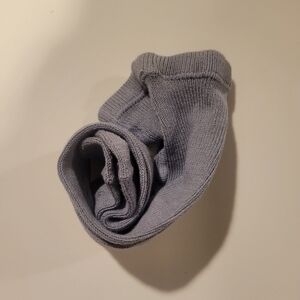 Warm Condor Cotton Side Openwork Tights In Steel, Size 00